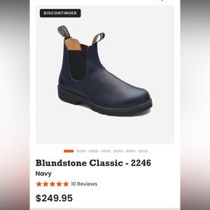 Blunstone Classic 2246 Navy Blue Size 5 (fits US 8-8.5)